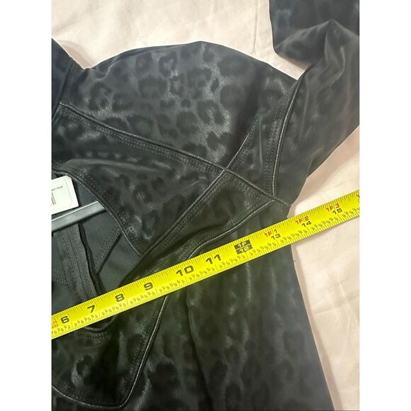 NWT Trashy Matte Black Leopard Print Widow Catsuit Size S - Picture 6 of 9